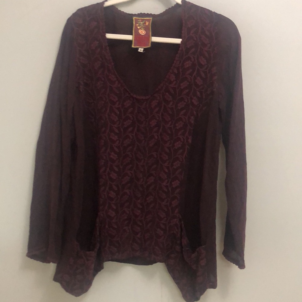 Johnny Was embroidered blouse size small - Picture 3 of 6